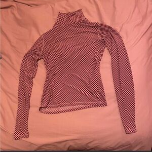 Levi's Red and Black Checkered Long Sleeve Top